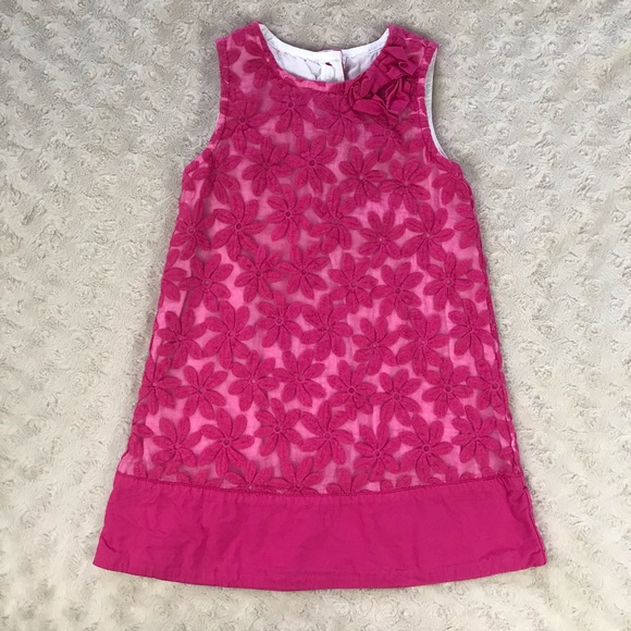 Gymboree Pink Floral Dress Size 4 - Picture 1 of 5